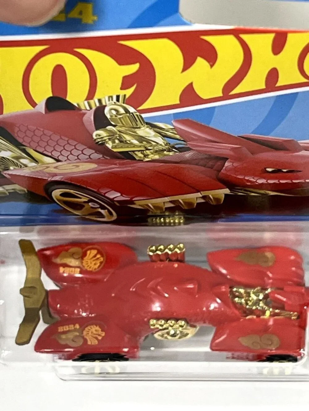 Hot Wheels Knight Draggin Red Gold Celebration Racers 2/10 NOC 2024